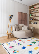 Papel de Parede Infantil - Listrado Fino Regular Bege Lã